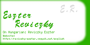 eszter reviczky business card